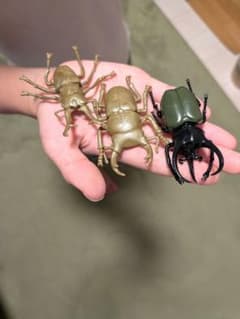 「リアル昆虫フィギュア3体セット カブトムシ クワガタ コレクション」のサムネイル