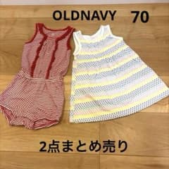 【2点セット】オールドネイビー ロンパース ワンピース 70 女の子 夏服のサムネイル