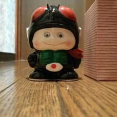 真心マン様専用2個1380円送料込仮面ライダーチビノリダーの陶器の貯金箱、置物のサムネイル