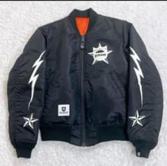 SCHOTT BASS BRIGADE MA-1 フライトジャケット　黒のサムネイル