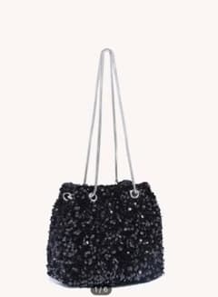 SHEIN ミニ　スパンコール　デコレーション　チェーンイブニングバッグのサムネイル