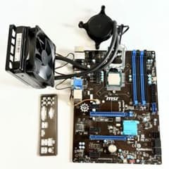 パソコンマザーボード クーラーとセット i7-4770K + MSI Z87-S01 + 水冷クーラー セット動作確認済 - メルカリ