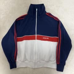 80s アディダス OLD  トリコロール刺繍 ジャージ 80s old adidas アディダス ジャージ トレフォイル トリコロール