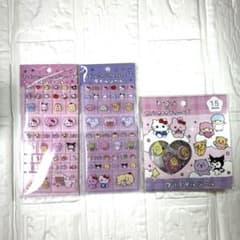 正規品 チェゴシム×サンリオ タイルシール 2枚　クリスタルシール1枚　セット
