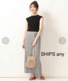 SHIPS any ラップスカート　マキシ★美品のサムネイル