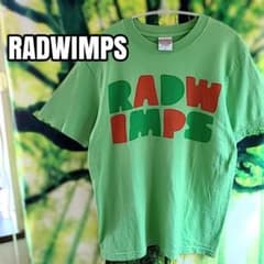 ラッドウィンプスRADWIMPSグリーン緑ロゴプリントTシャツ8.2ozバンT
