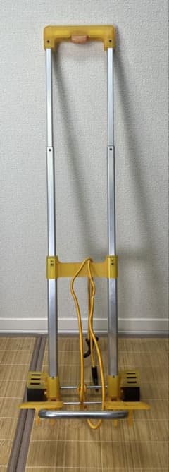 【軽量1.48kg】アルミ製 折りたたみキャリーカート荷物固定ゴム紐付きのサムネイル