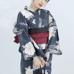 浴衣 和歌山染工日本染め 大人用 帯付き Dita - メルカリ