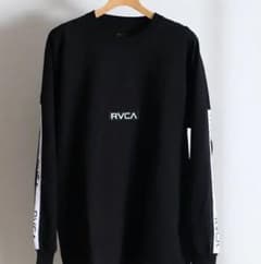 トンカチ様専用  RVCA ロンT 黒 ルーカ テープロゴのサムネイル