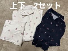 可愛い　前開きマタニティパジャマ　上下セットのサムネイル