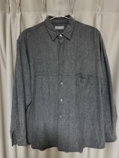 COMME des GARCONS HOMME ウールシャツ グレー 田中オム - メルカリ