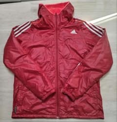 adidas ウィンドブレーカー レッド　climaproof　サイズL