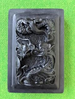 龍の彫刻入り 硯 書道用具