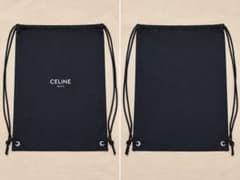 【新品】CELINE セリーヌ 巾着袋 保存袋 ブラック 紐リュック　黒のサムネイル
