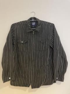 GAP  ギャップ　ジャケット　ストライプ　ジップ、YKK、Sサイズ、美品のサムネイル
