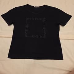 UNTITLED ロゴプリント 半袖 カットソー ブラックのサムネイル