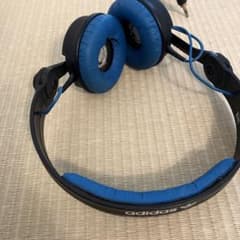 adidas 有線ヘッドホン 本体 ブラック ブルーのサムネイル