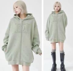 Hello Darichジップアップフーディ グレー | Shop at Mercari from