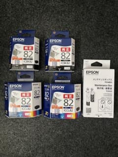 EPSON 純正インクカートリッジ 4個＋メンテナンスボックス1個セット