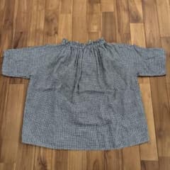 nest Robe 半袖シャツ F 黒と白のギンガムチェック nest Robe 2way ギンガムチェック 半袖 ブラウス - メルカリ