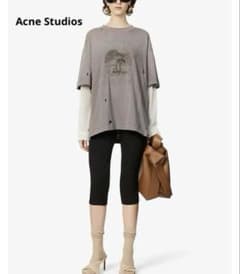 アクネストゥディオズ　レイヤードTシャツ　ナヨン着用シリーズ完売品　ダメージ加工 アクネストゥディオズ レイヤードTシャツ ナヨン着用シリーズ完売品