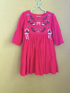 BODEN ◆刺繍入り ワンピース　7-8Y