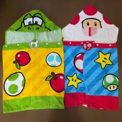 フード付きタオル ヨッシー キノピオ 2枚セット　ユニバーサル　USJのサムネイル