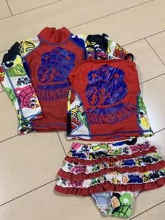 水着　女の子　グラグラ　ラッシュガード　90cmのサムネイル
