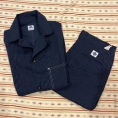 初期 USA製 POST O'ALLS カバーオール ストライプ セットアップ - メルカリ