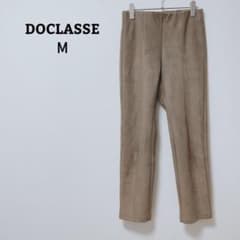 DoCLASSE Pants, Suede-like, Stretch, Elastic Waist, Office Casual, Size M