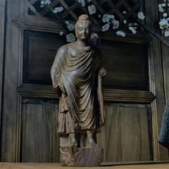 Gandhara City Buddha Statue, Stone, Good Luck, Feng Shui, Heavy, Finely Crafted, Ornament, Craft, Artwork, Ornament