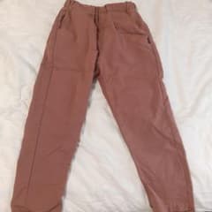 ロングパンツ くすみピンク ウエストゴム 130cmのサムネイル