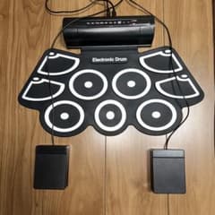 ポータブル電子ドラム ロールアップドラム スティック フットペダル付のサムネイル