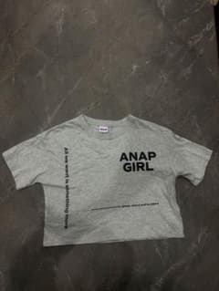 ANAP GIRL グレー クロップドTシャツのサムネイル