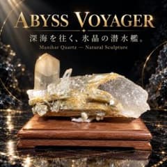 マニハール産 天然アイス水晶 潜水艦造形 70g ABYSS VOYAGER