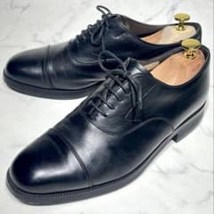 美品☆リーガル ストレートチップ 内羽根 25.5 黒 GEOX 本革 ビジネス
