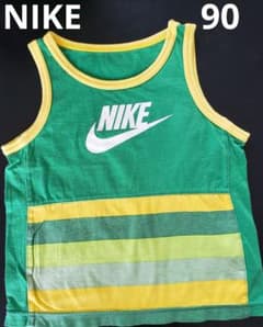 NIKE　ナイキ　キレイなグリーン&イエローのノースリーブ　サイズ90のサムネイル