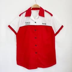 60s/70s Made in USA King Louie Short Sleeve Bowling Shirt S87b