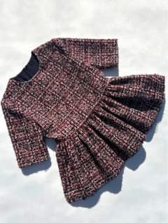 birtday Bash ツイード 七分袖 ワンピース