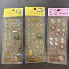 平成レトロ　当時物　キラモリシール　ラメエポシール　キティ　2003.2004年のサムネイル