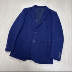 BOLINI ボリーニ テーラードジャケット ウール混 ブルー 青色系 メンズ 