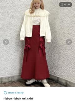 merry jenny リボンニットスカートのサムネイル