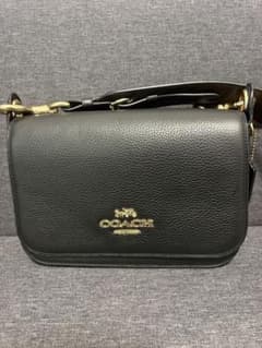 美品】COACH ショルダーバッグ レザー ブラック 斜め掛け F77979 
