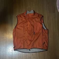 00s OLD GAP 裏地スウェット ナイロンベスト リフレクター テック系