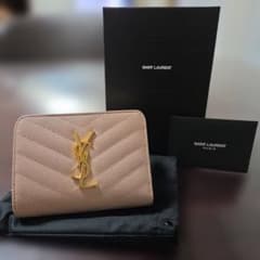 SAINT LAURENT 二つ折り財布 ピンクのサムネイル