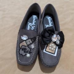 Noubel Voug Relax ビジュー付き スリッポン グレー Lのサムネイル