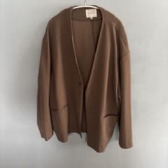 THE SHOP TK カーディガン　ジャケットブラウン XLのサムネイル