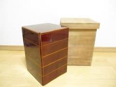 新品　飛騨高山　伝統工芸　飛騨春慶　豪華 五段重箱　角重　木箱付き 新品 飛騨高山 伝統工芸 飛騨春慶 豪華 五段重箱 角重 木箱付き - メルカリ