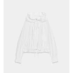 ZARA フリルトリム ジップアップジャケット M - メルカリ