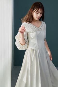 Herlipto Gathered Sleeve Dress - メルカリ